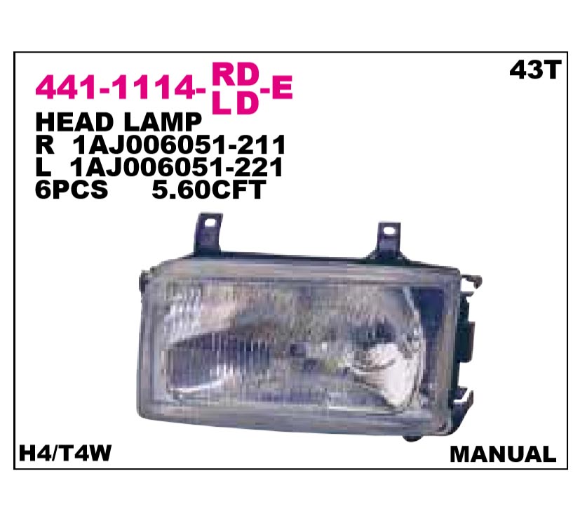 Volkswagen T4 Sağ Far Far Transporter Sag OEM 701941018 Volkswagen T4 Sağ Far Far Transporter Sag OEM 701941018
